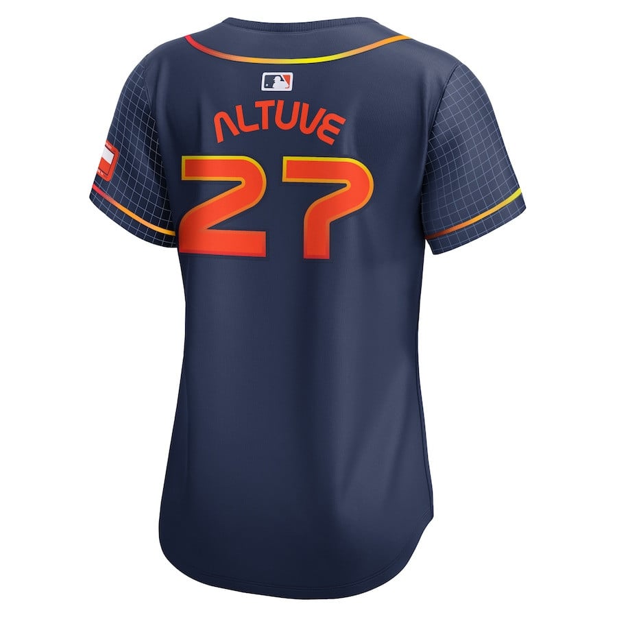 Jose Altuve 27 Houston Astros City Connect Limited Women Jersey - Navy
