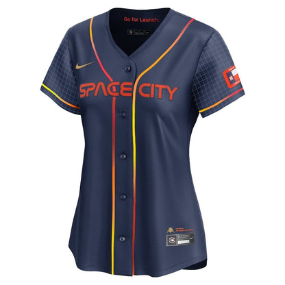 Jose Altuve 27 Houston Astros City Connect Limited Women Jersey - Navy