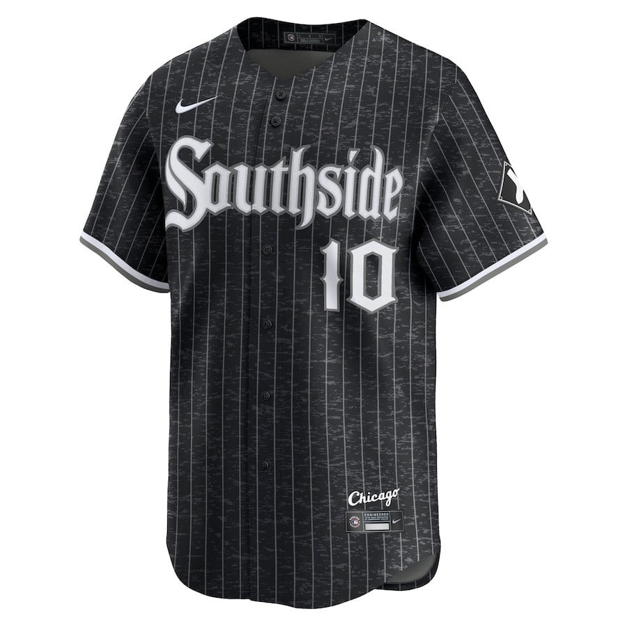 Yoán Moncada 10 Chicago White Sox City Connect Retired Men Jersey - Black