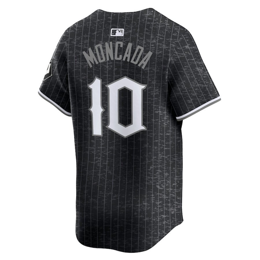 Yoán Moncada 10 Chicago White Sox City Connect Retired Men Jersey - Black