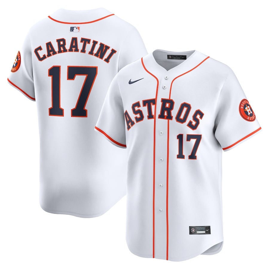 Victor Caratini 17 Houston Astros Home Limited Men Jersey - White