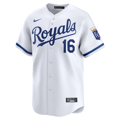 Hunter Renfroe 16 Kansas City Royals Home Limited Men Jersey - White