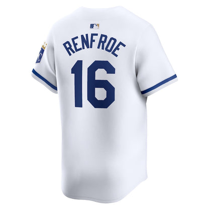 Hunter Renfroe 16 Kansas City Royals Home Limited Men Jersey - White