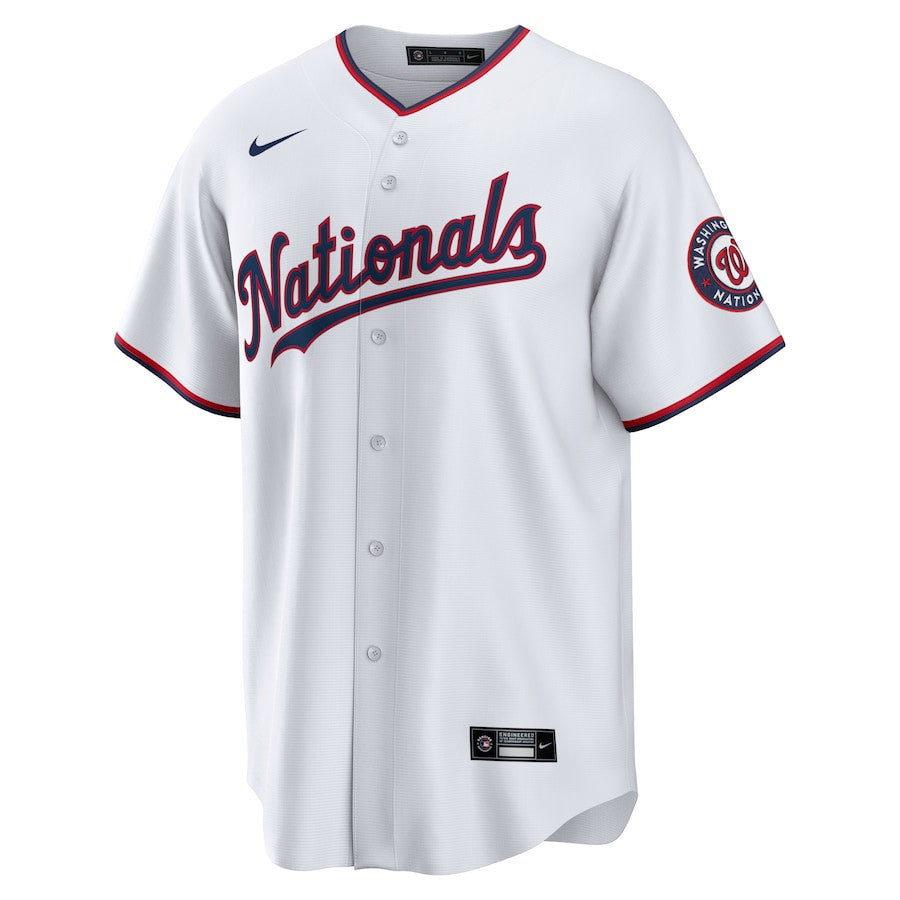 C.J. Abrams 5 Washington Nationals Home Men Jersey - White