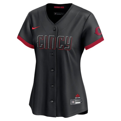 Cincinnati Reds City Connect Women Jersey - Black