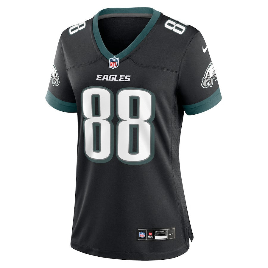 Dallas Goedert 88 Philadelphia Eagles Alternate Game Women Jersey - Black
