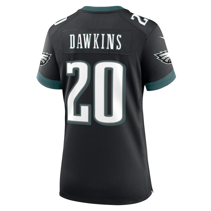 Brian Dawkins 20 Philadelphia Eagles Alternate Game Women Jersey - Black