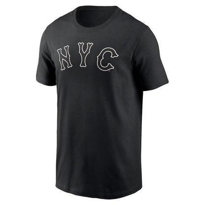 New York Mets 2024 City Connect Wordmark T-Shirt - Black