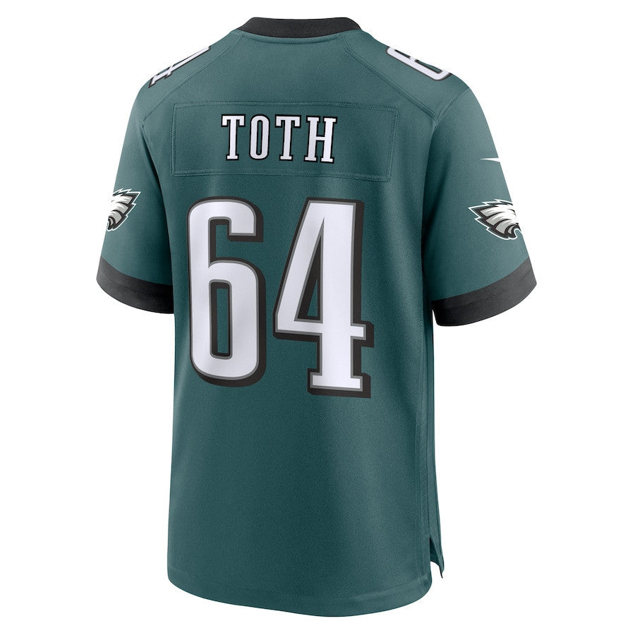Brett Toth 64 Philadelphia Eagles Game Men Jersey - Midnight Green