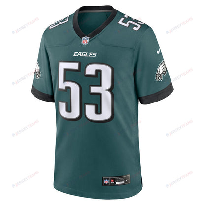 Zach Baun 53 Philadelphia Eagles Game Men Jersey - Midnight Green