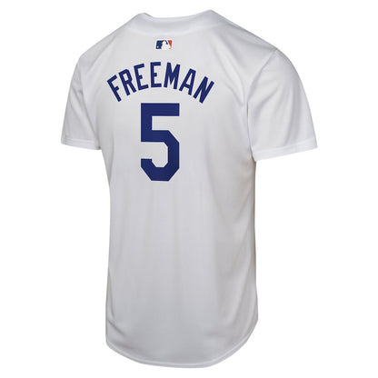 Freddie Freeman 5 Los Angeles Dodgers Home Game Player YOUTH Jersey - White