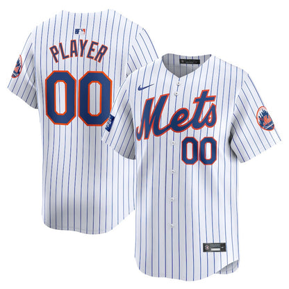 New York Mets 2024 MLB World Tour London Series Home Limited Custom Men Jersey - White