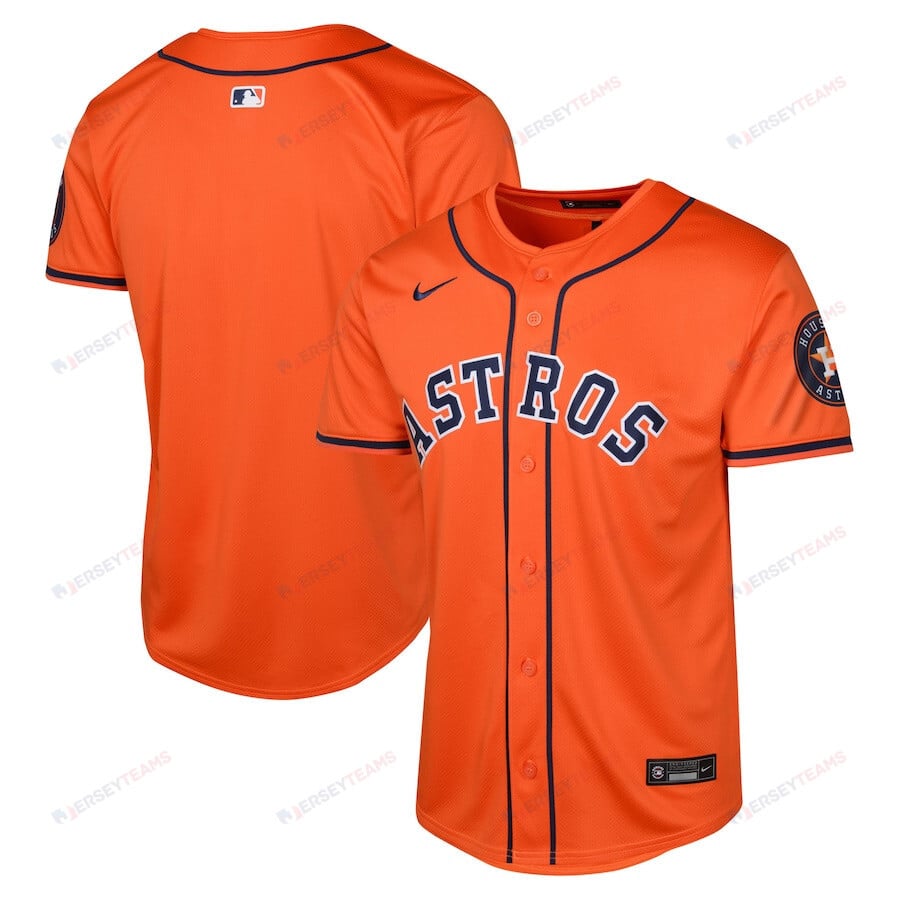 Houston Astros Alternate Limited YOUTH Jersey - Orange