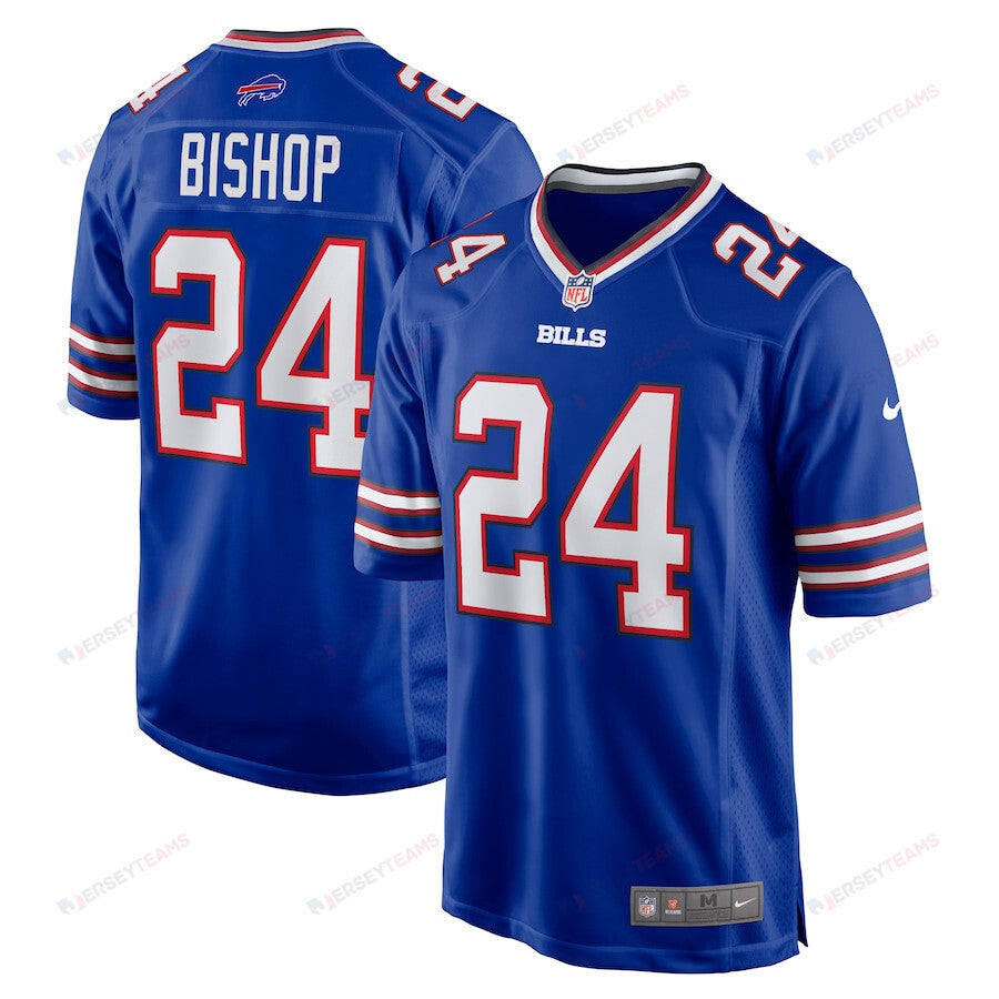 Cole Bishop 24 Buffalo Bills Game Men Jersey - Royal