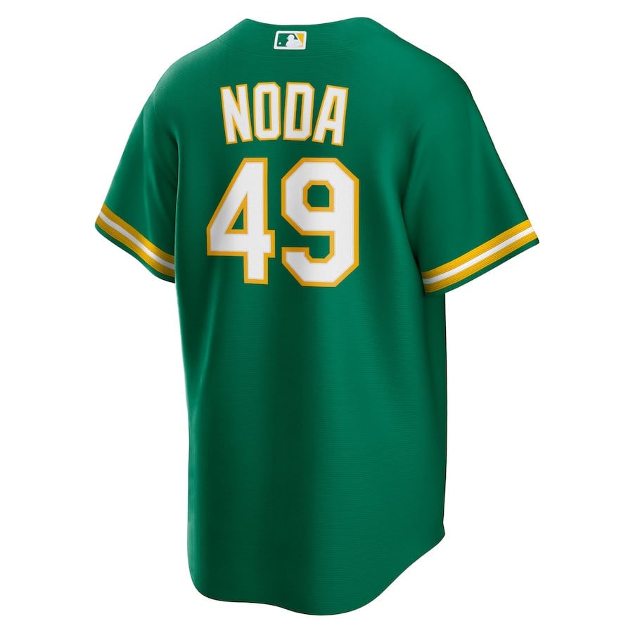Ryan Noda 49 Oakland Athletics Alternate Team Men Jersey - Kelly Green