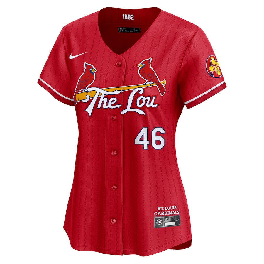 Paul Goldschmidt 46 St. Louis Cardinals 2024 City Connect Limited Women Jersey - Red