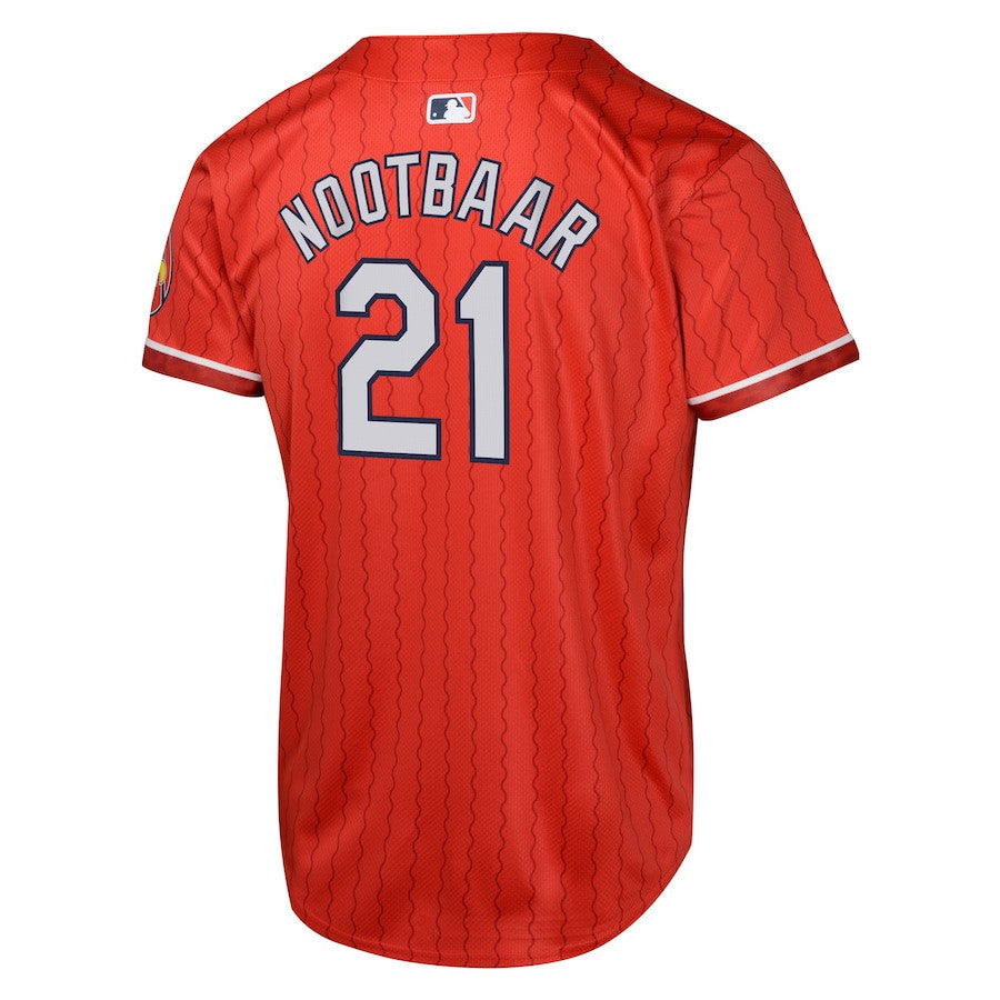 Lars Nootbaar 21 St. Louis Cardinals 2024 City Connect Limited YOUTH Jersey - Red