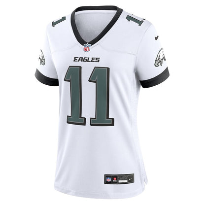A.J. Brown 11 Philadelphia Eagles Game Women Jersey - White