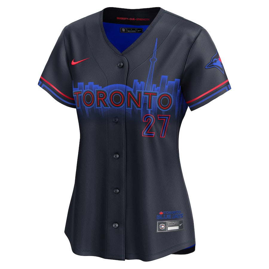 Vladimir Guerrero Jr. 27 Toronto Blue Jays 2024 City Connect Limited Women Jersey - Navy