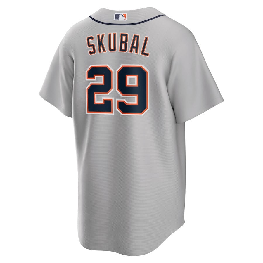 Tarik Skubal 29 Detroit Tigers Road Men Jersey - Gray