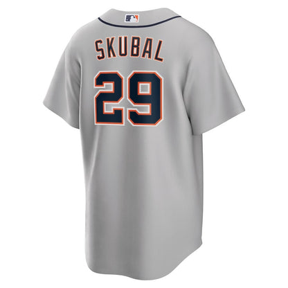 Tarik Skubal 29 Detroit Tigers Road Men Jersey - Gray