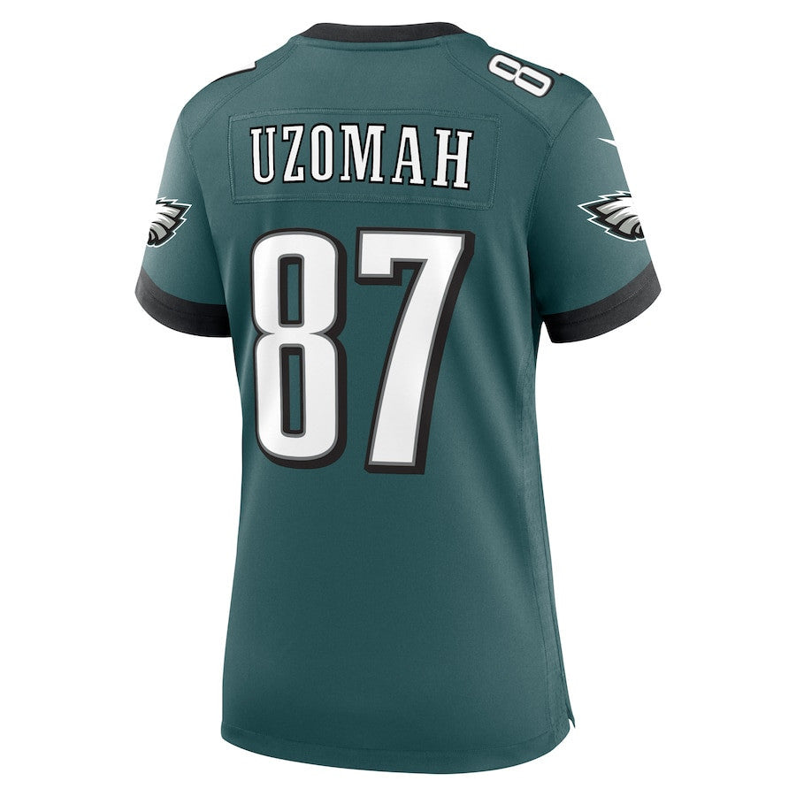 C.J. Uzomah 87 Philadelphia Eagles Women Team Game Jersey - Midnight Green