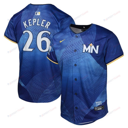 Max Kepler 26 Minnesota Twins 2024 City Connect Limited YOUTH Jersey - Royal