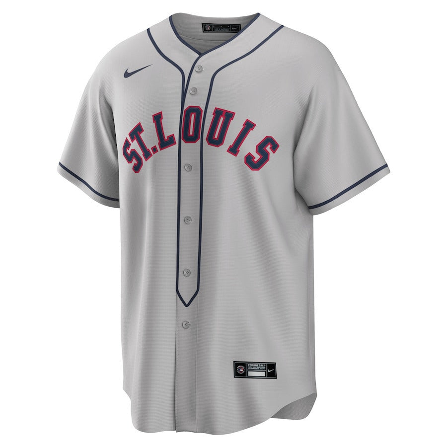 Jordan Walker 18 St. Louis Cardinals 2024 Rickwood Classic Player Men Jersey - Gray