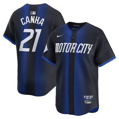 Mark Canha 21 Detroit Tigers 2024 City Connect Limited Men Jersey - Navy