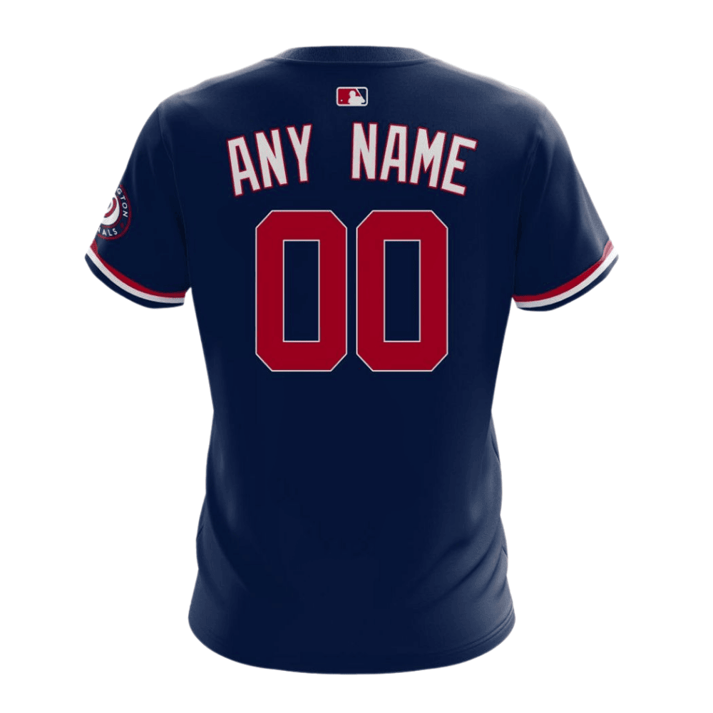 Washington Nationals 2024/25 Alternate Kits Custom AOP T-Shirt - Navy
