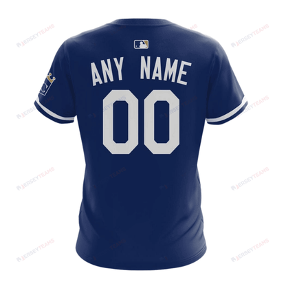 Kansas City Royals 2024/25 Alternate Kits Custom AOP T-Shirt - Blue