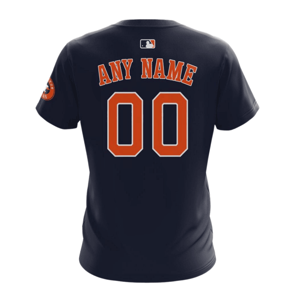 Houston Astros 2024/25 Alternate Kits Custom AOP T-Shirt - Navy