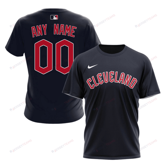 Cleveland Guardians 2024/25 Alternate Kits Custom AOP T-Shirt - Navy