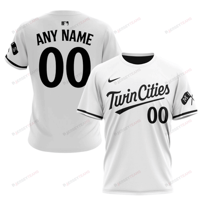Minnesota Twins 2024/25 Alternate Kits Custom AOP T-Shirt - White