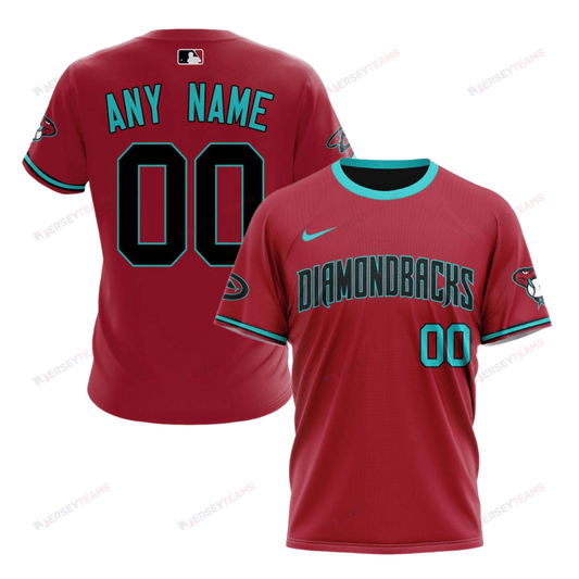 Arizona Diamondbacks 2024/25 Alternate Kits Custom AOP T-Shirt - Red