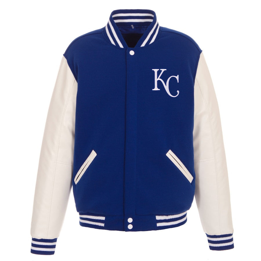 Kansas City Royals Reversible Fleece Full-Snap Jacket - Men's Royal