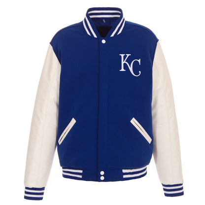 Kansas City Royals Reversible Fleece Full-Snap Jacket - Men's Royal