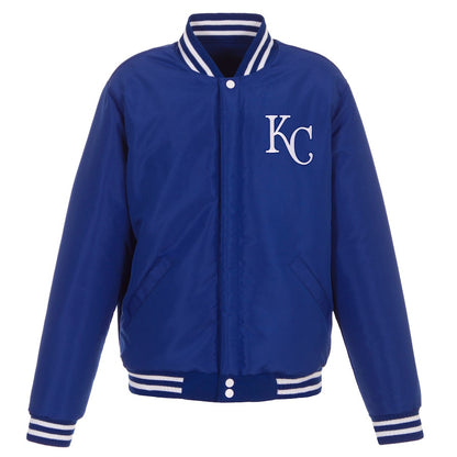 Kansas City Royals Reversible Fleece Full-Snap Jacket - Men's Royal