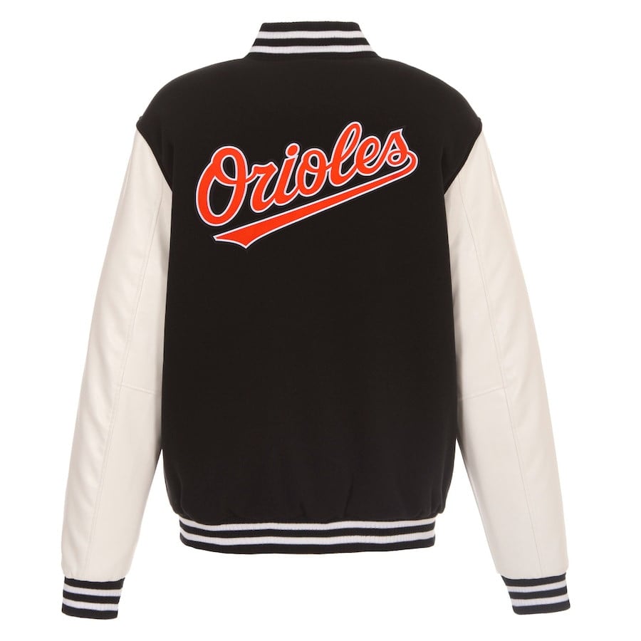 Baltimore Orioles Reversible Fleece Full-Snap Jacket - Men's Black