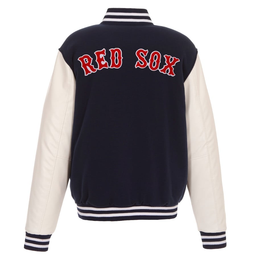 Boston Red Sox Reversible Fleece Full-Snap Jacket - Men's Navy