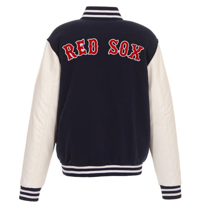 Boston Red Sox Reversible Fleece Full-Snap Jacket - Men's Navy