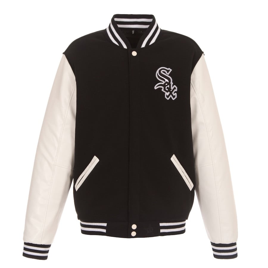 Chicago White Sox Reversible Fleece Full-Snap Jacket - Men's Black