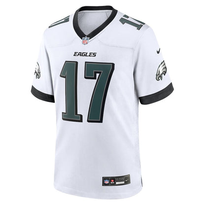 Nakobe Dean 17 Philadelphia Eagles White Game Men Jersey - White