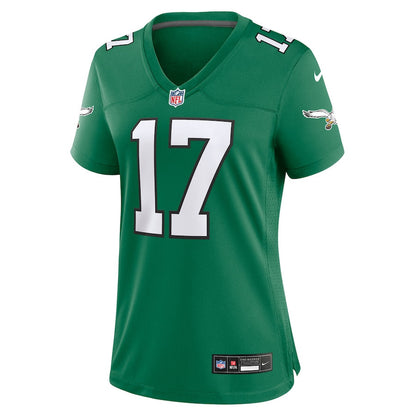 Nakobe Dean 17 Philadelphia Eagles Women's Alternate Game Jersey - Kelly Green