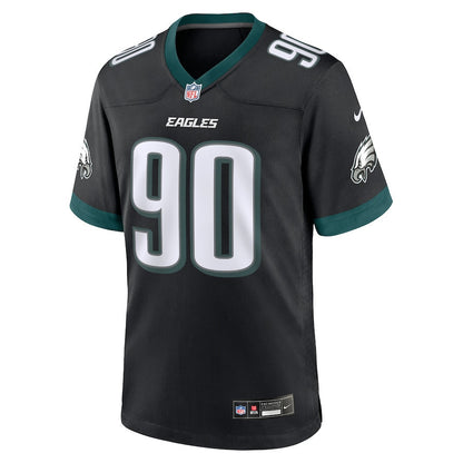 Jordan Davis 90 Philadelphia Eagles Alternate Game Men Jersey - Black