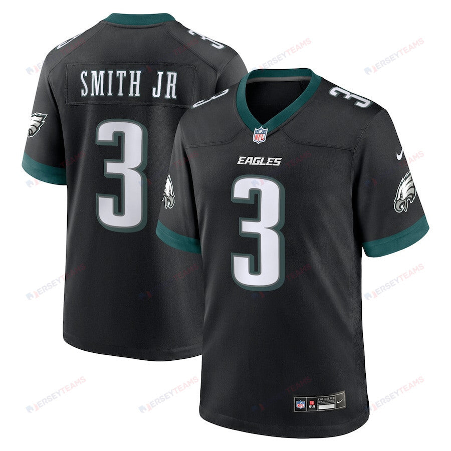 Nolan Smith 3 Philadelphia Eagles Alternate Game Men Jersey - Black