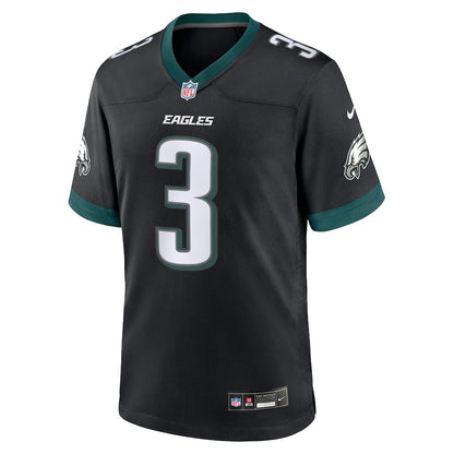 Nolan Smith 3 Philadelphia Eagles Alternate Game Men Jersey - Black