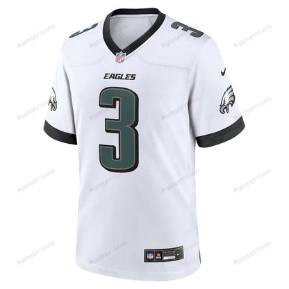 Nolan Smith 3 Philadelphia Eagles White Game Men Jersey - White
