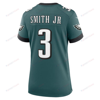 Nolan Smith 3 Philadelphia Eagles Women's Team Game Jersey - Midnight Green