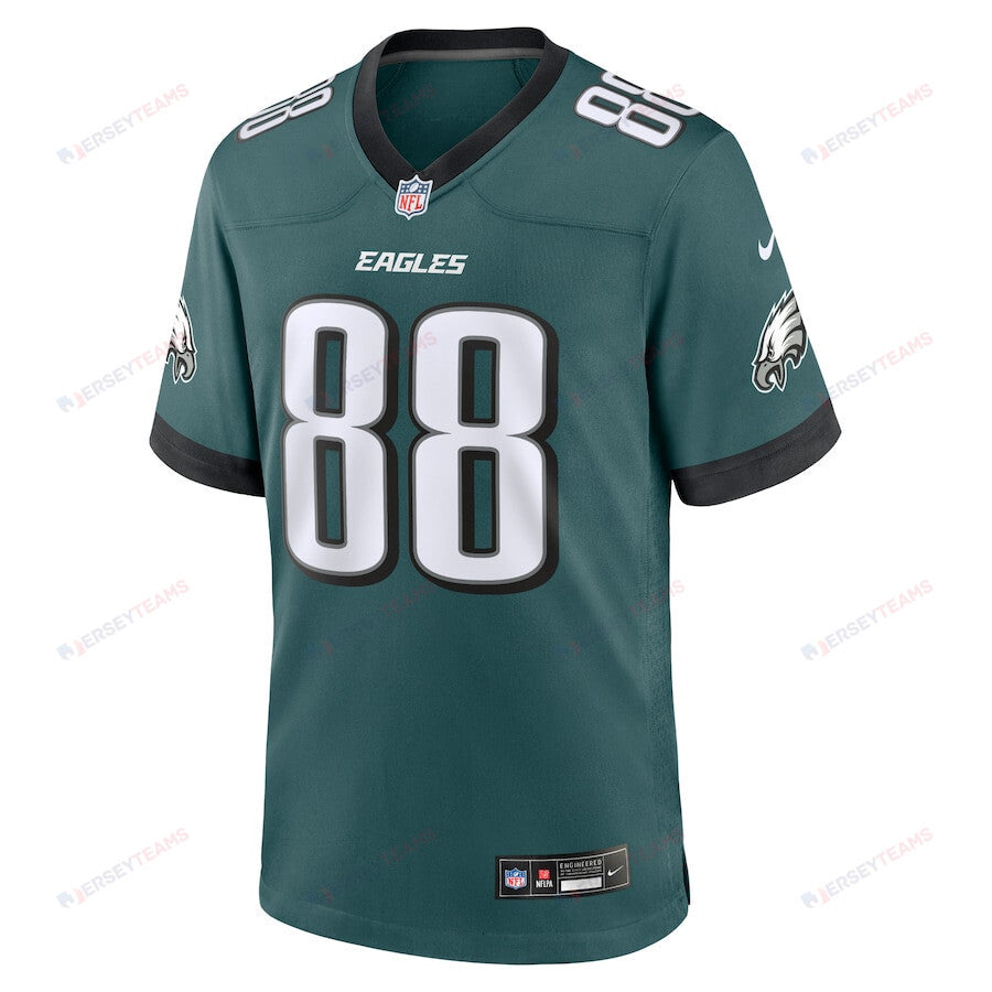 Dallas Goedert 88 Philadelphia Eagles Team Game Men Jersey - Midnight Green